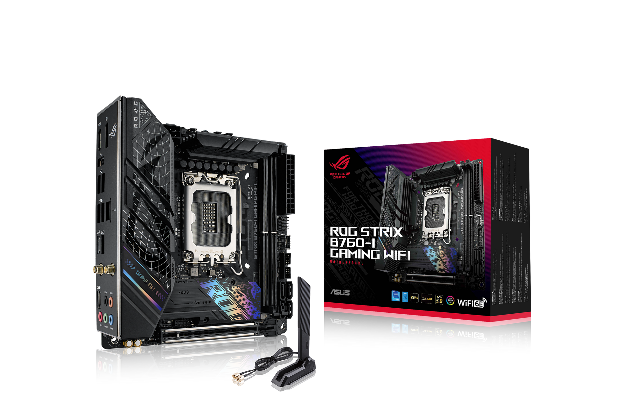 ASUS ROG STRIX B760-I GAMING WIFI Motherboard Socket Intel LGA 1700