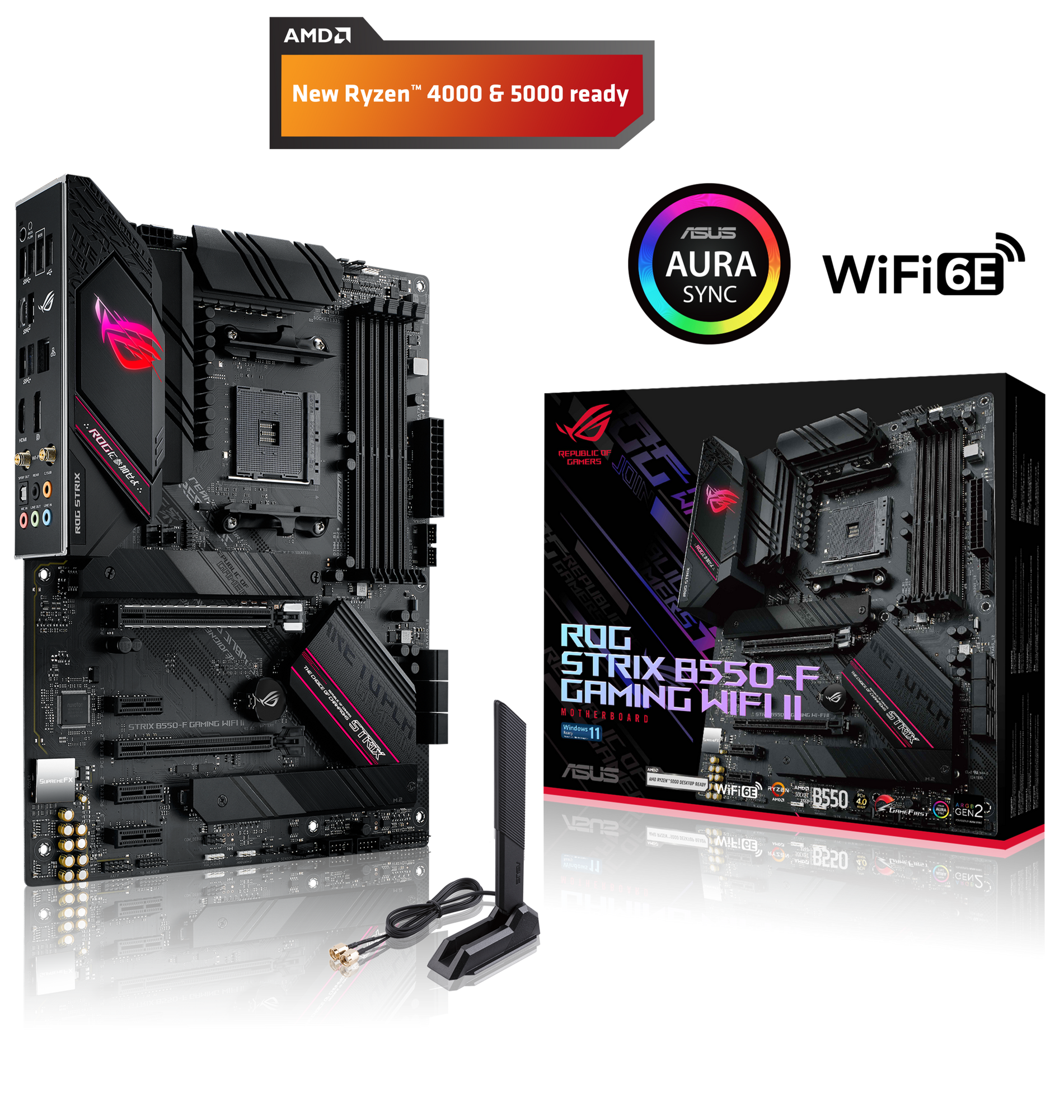 ROG STRIX B550-F GAMING WI-FI II Motherboard Socket AMD AM4